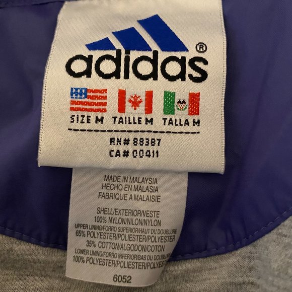 - Vintage Adidas lined windbreaker jacket M - Picture 4 of 5